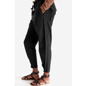 Paskho Sanctuary Pleated Outdoor Hiking Jogger Pants in Black Size Medium